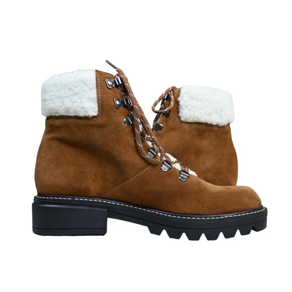 BERNARDO STUDIO Womens 8 Dasher Hiker Faux Shearling Suede Boot NEW - Picture 6 of 11